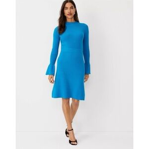 NWT Ann Taylor Ribbed Button Cuff Sweater Dress